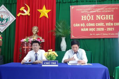 Hội nghị cán bộ, công chức, viên chức năm học 2020-2021